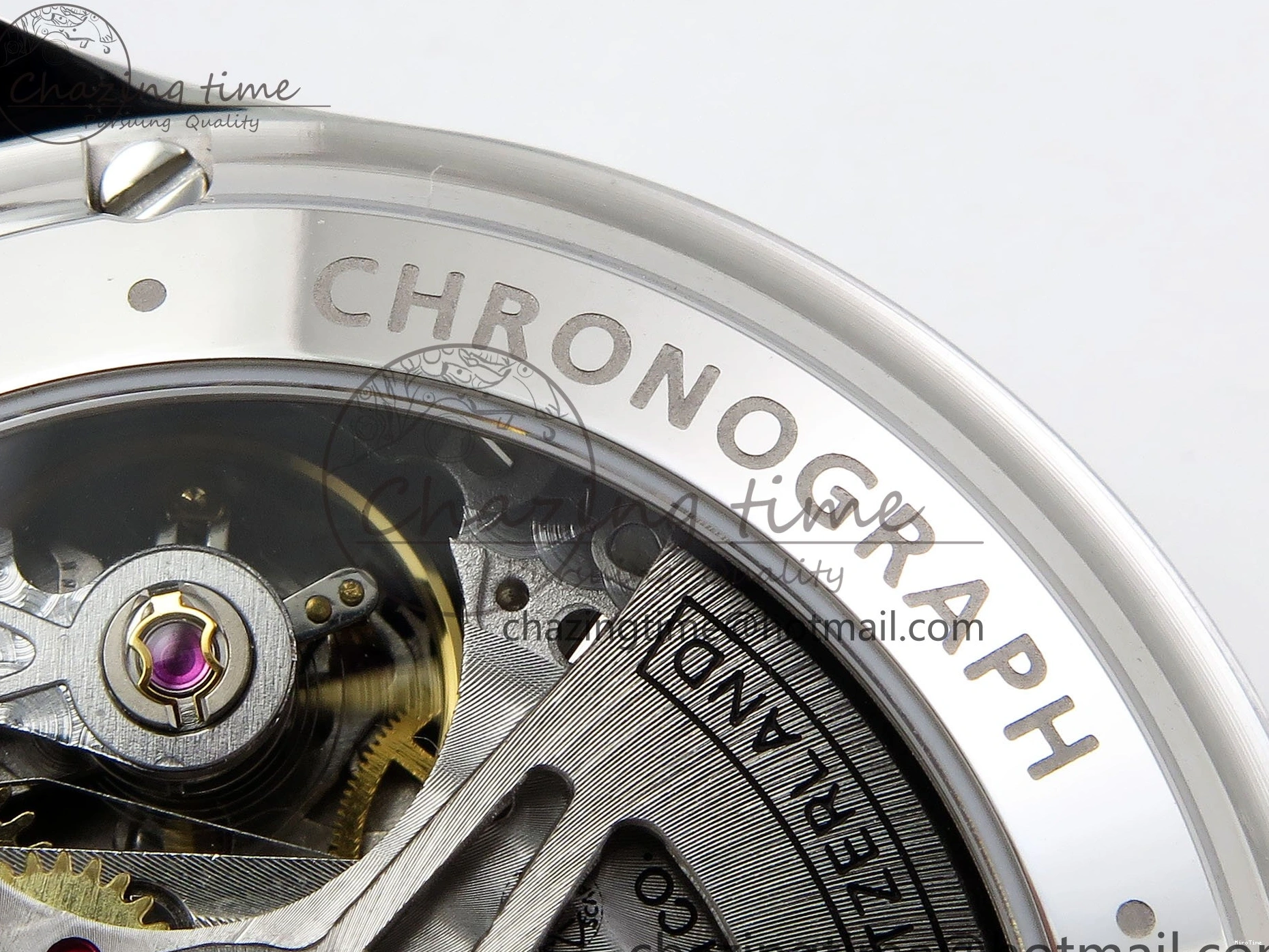 MIROTIME 0412 Casual Portuguese Chrono IW3716 Z+F 1:1 Best Edition White Dial on Blue Rubber Strap A 7016